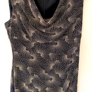 Gold and Black Dress